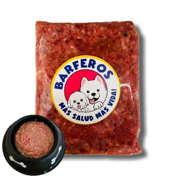 Alimento de pescado barf para perros